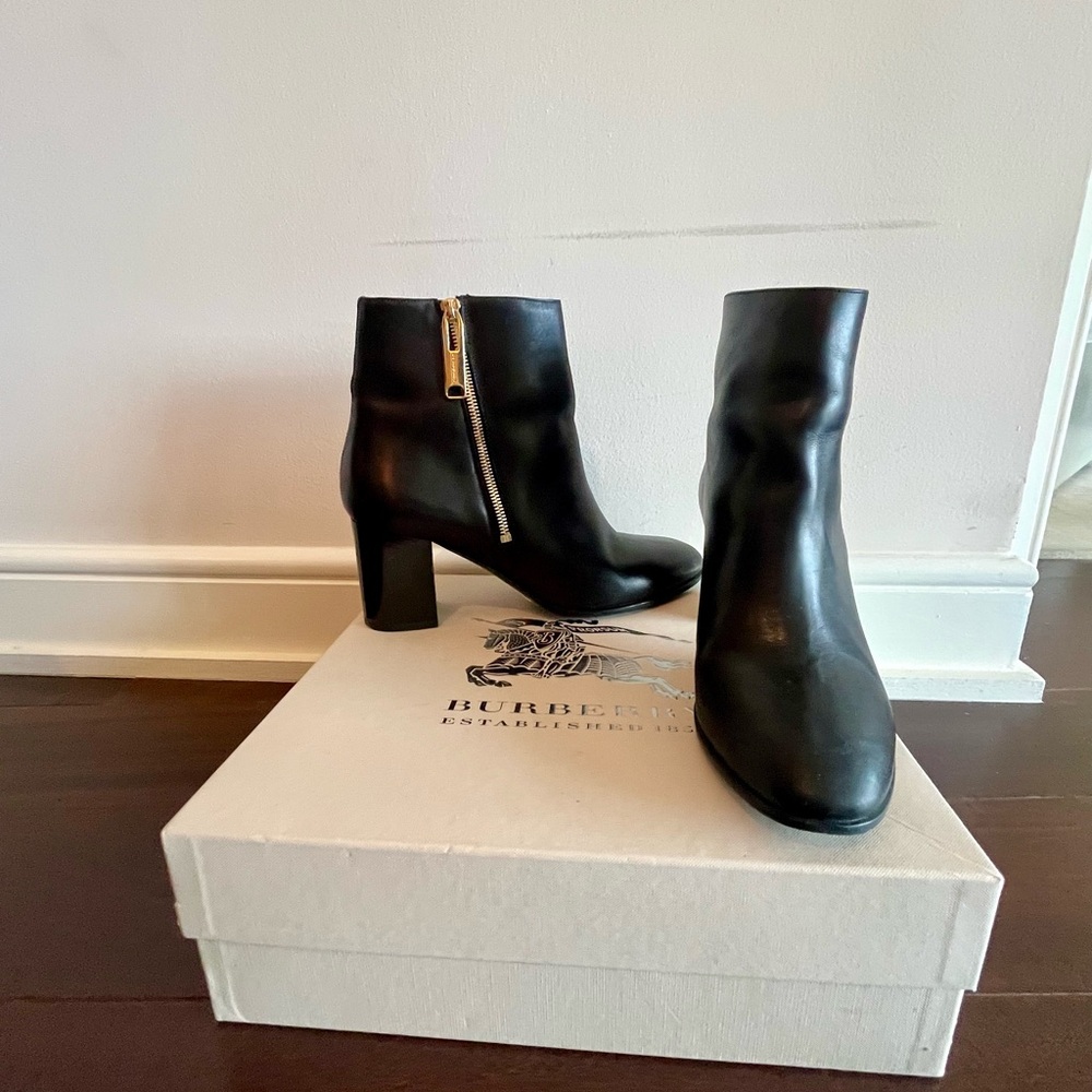 Burberry Black Heeled Boots